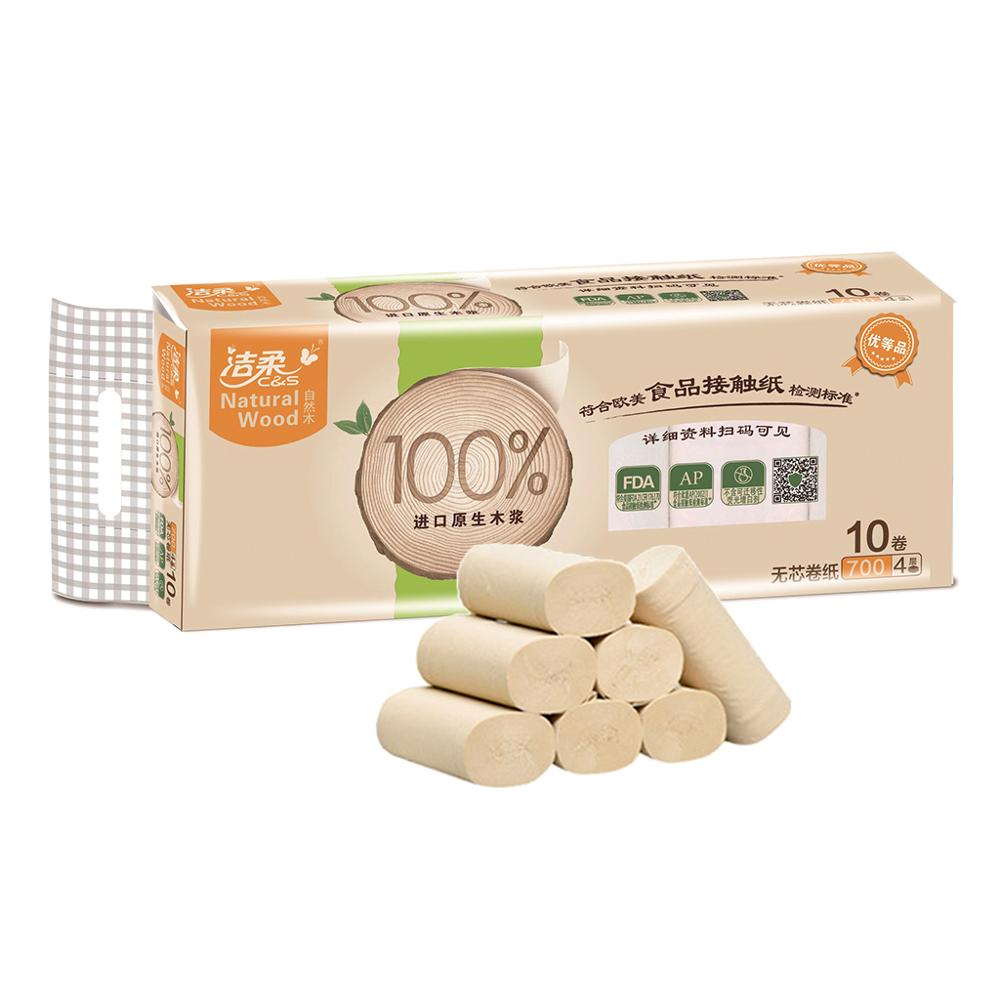 10 Roll 4 Layer Toilet Tissue Home Bath Toilet Roll toilet paper Soft Toilet Paper Skin-friendly Paper Towels Toilet Paper Bulk