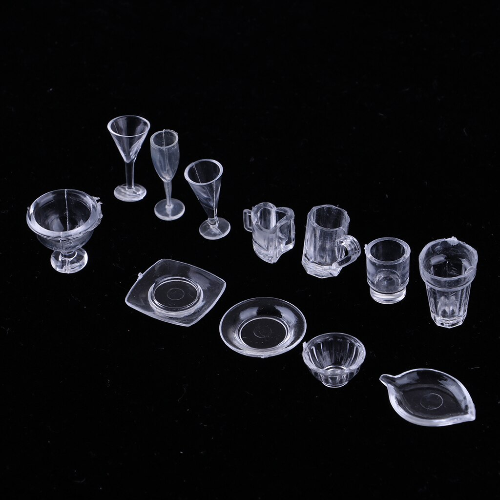 Wichtel Zubehör Cobee Puppenhaus Mini Food Drinks Set, 33 STÜCKE