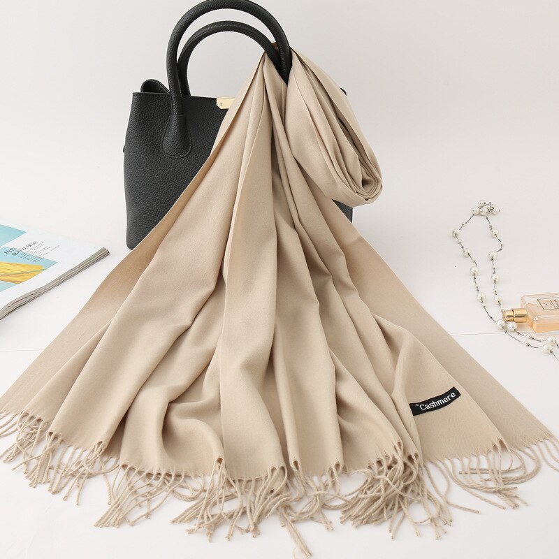 Men Cashmere Scarf Unisex Thick Warm Winter Scarves Black and Gray Gentleman's Bussiness Scarves foulard femme: 19