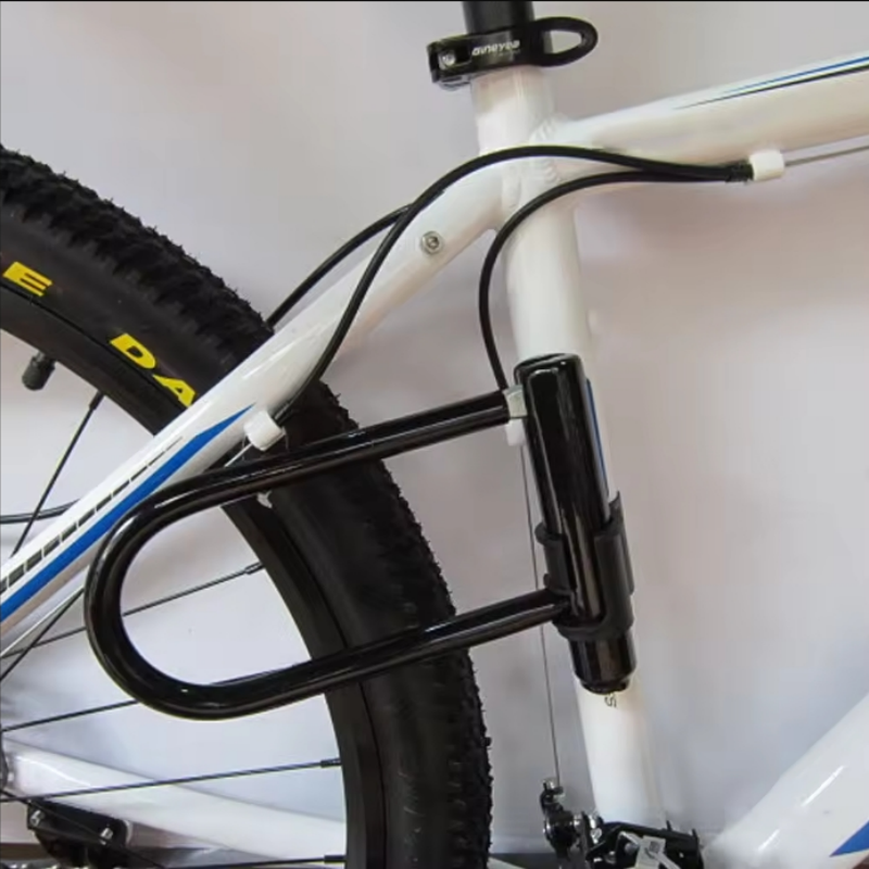 Verrou de vélo en U antivol, robuste, pour roue de vélo de route et vtt, avec clé, accessoires de cyclisme pour moto et Scooter