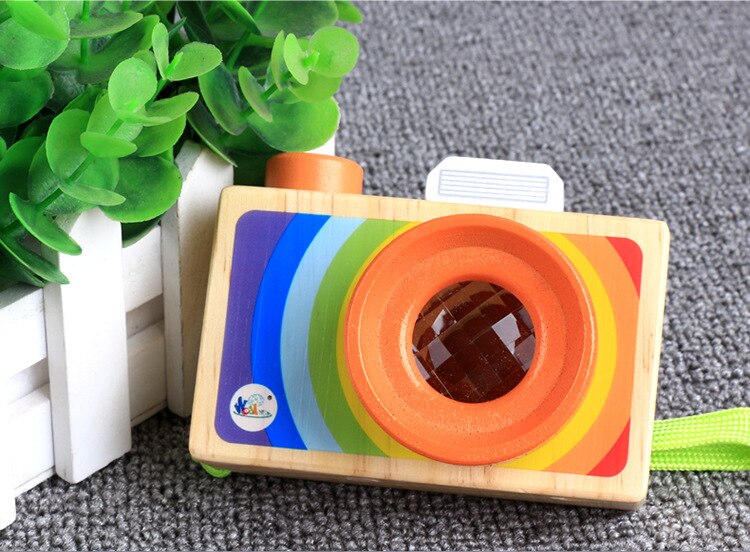 Cartoon SLR Camera Type Kaleidoscope Polygonal Prism Variety Bee-eye Effect Children&#39;s Fun Toy for Kids