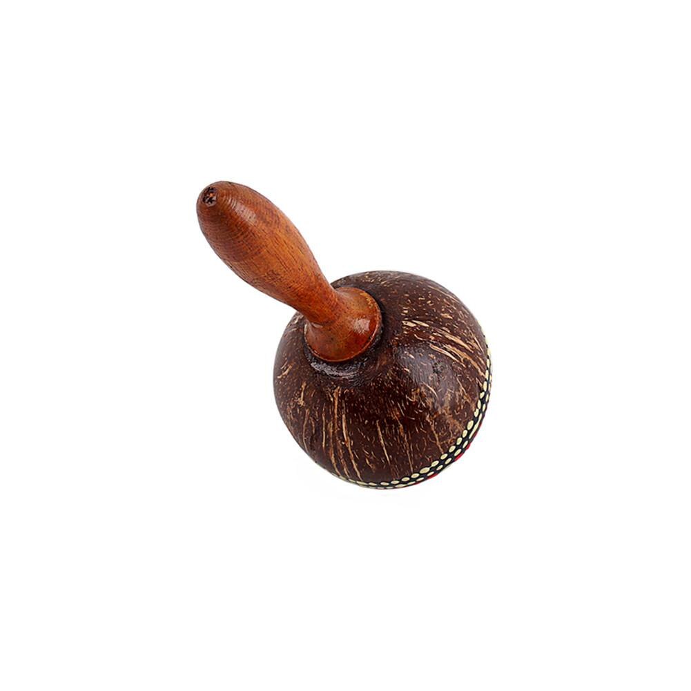 Cáscara de coco Cabasa Shaker calabaza Shaker juguetes de percusión instrumento Musical de juguete