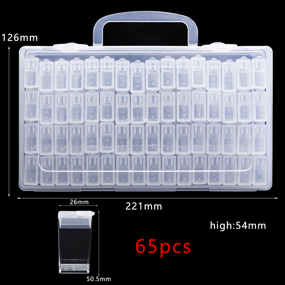 Transparente Nail Art Organizer Box Glitzer Strass Edelsteine Aufbewahrungskoffer Box DIY Schmuck Perlen Stickerei Organizer Container: Licht Grün