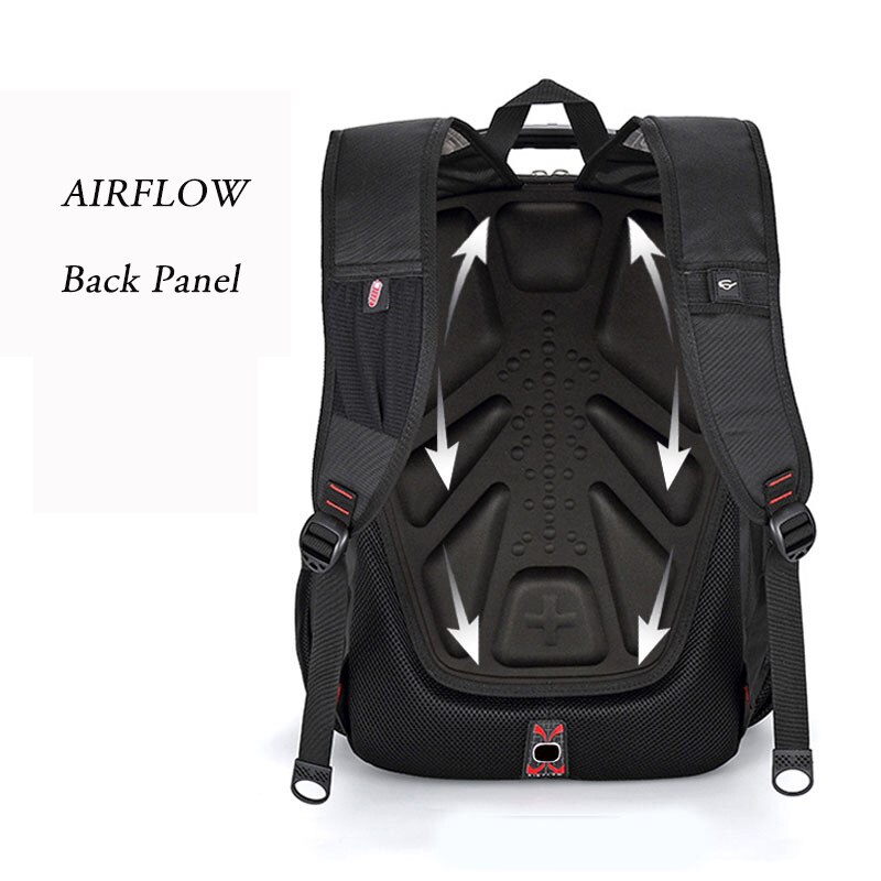 Swiss Multifunctional Travel laptop Backpack Men SchoolBags Students Business Rucksack 17 inch Computer bagpack waterproof