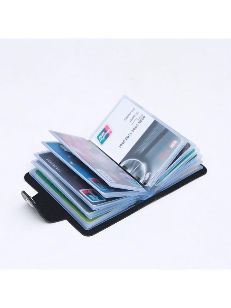 PU Leather Business ID Credit Card Holder Pocket Case Purse Wallet Organizer M5TE