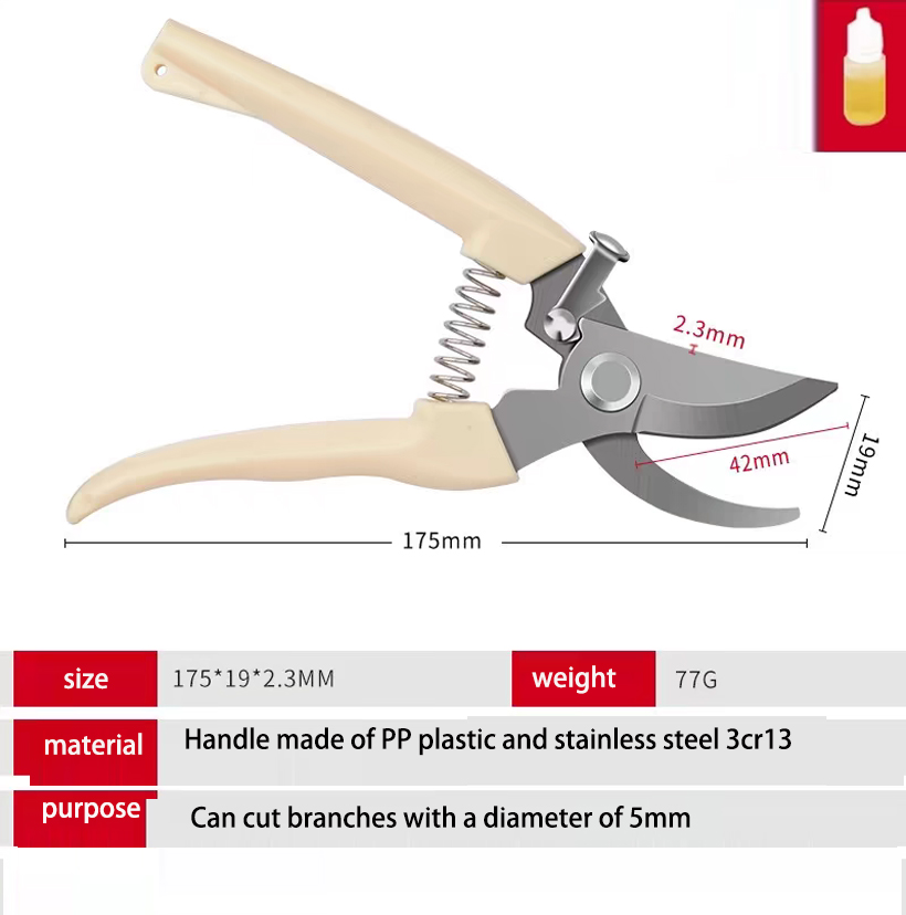 Garden Scissors Secateurs Pruning Shears with Ergonomic Handles Gardening Scissors Bonsai Cutters Tree Hand Tools Pruner: Yellow