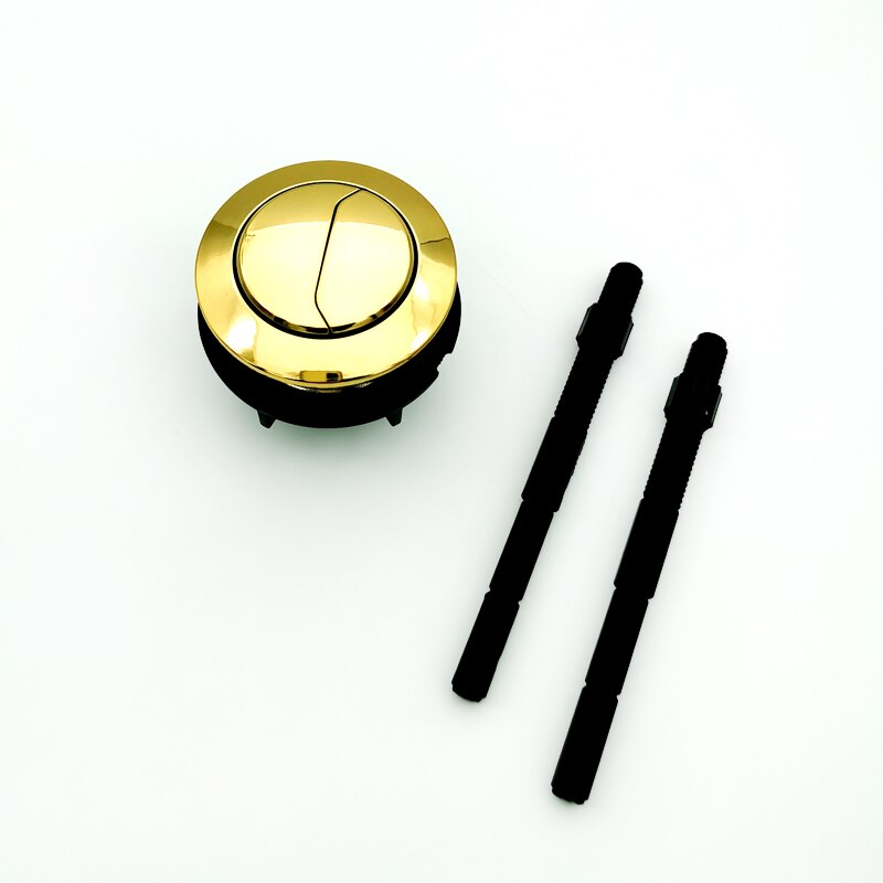 Dual Flush Toilet Tank Gold colour Button Round shape Toilet Push Button Bathroom Accessories 38mm