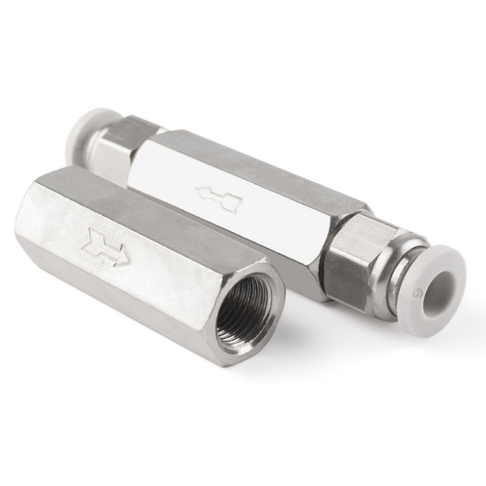 1Pcs pneumatic check valve control valve air valve 1/8" 1/4" 3/8" 1/2" BSP internal threaded brass pneumatic one-way check valve