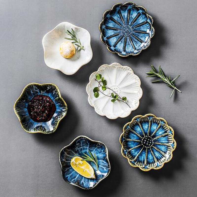 Fancy ceramic dishes, snack dishes, sauce dishes, household dipping dishes, Japanese cold dishes