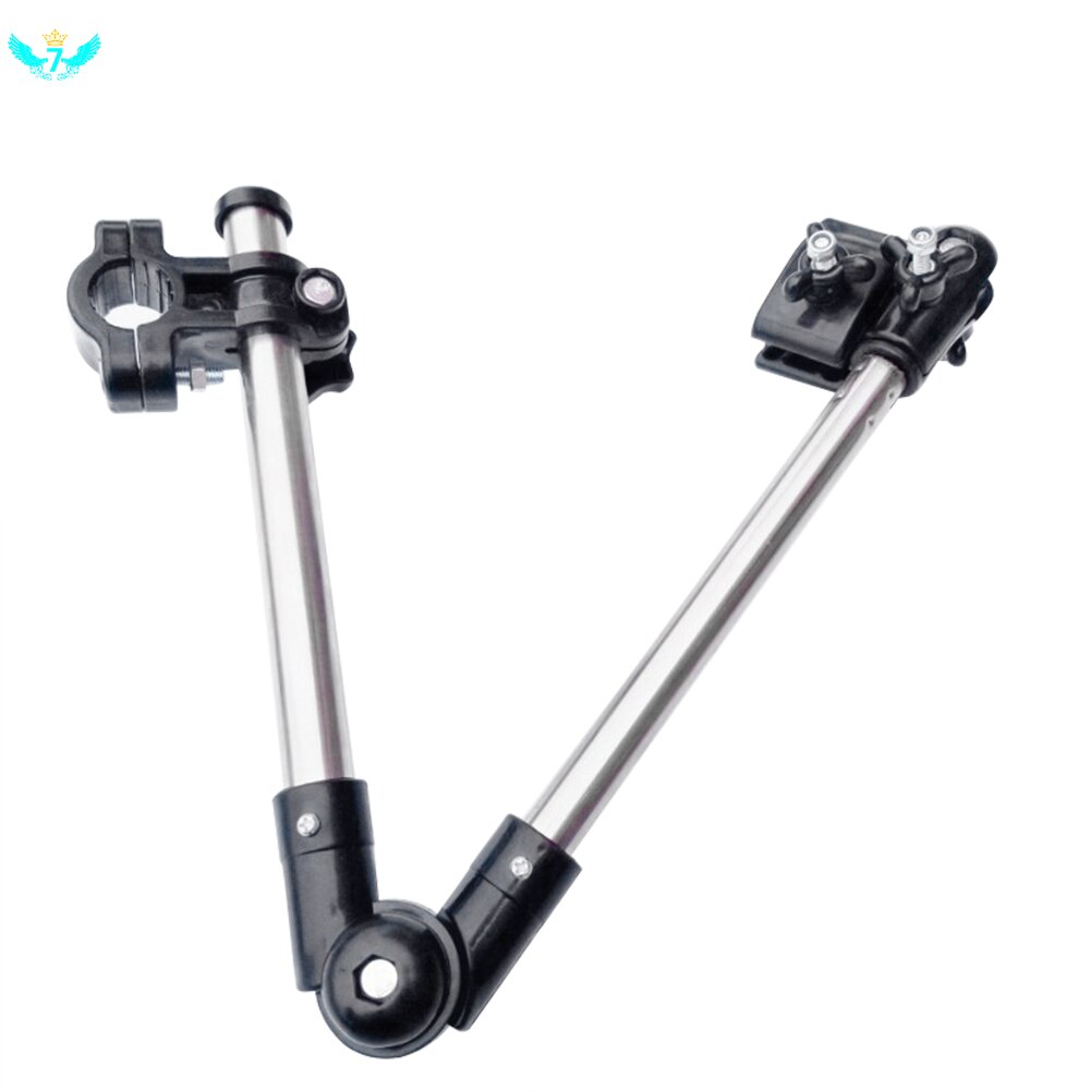 Wózek inwalidzki wózek rowerowy obrotowy parasol łącznik uchwyt wózka dowolny kąt stojak na parasole ze stali nierdzewnej sprzęt przeciwdeszczowy praktyczny