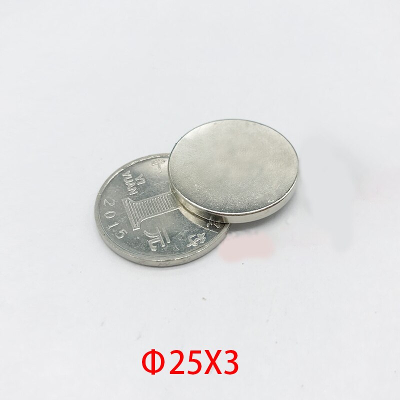 Disc Neodymium Magnet High Power Round Magnets Strong Performance Magnets Sheet Rare Earth Magnets: 25x3mm(10ccs)