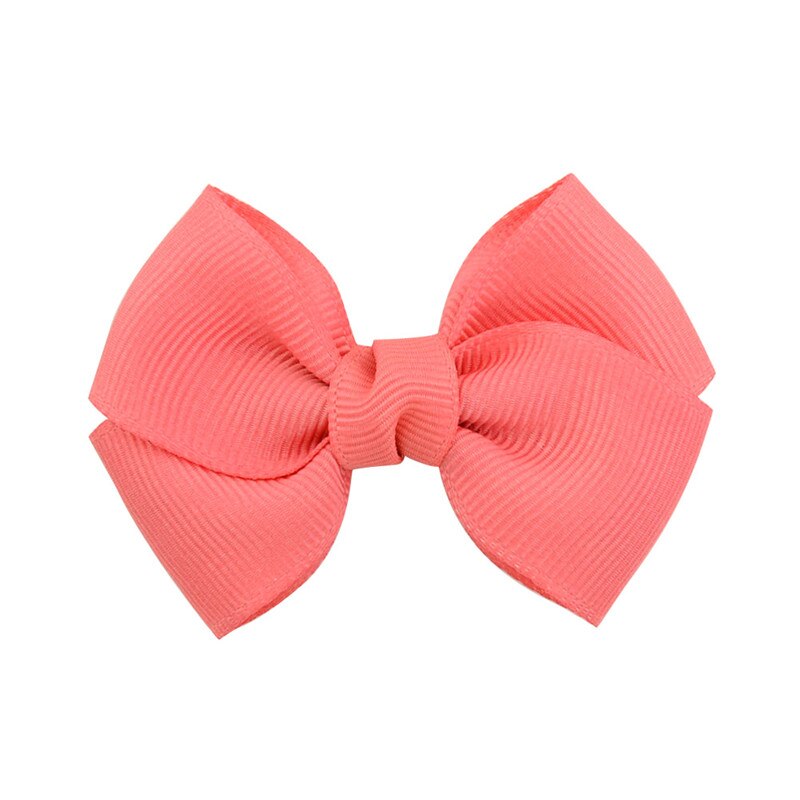 Solide Lint Strik Haarspeld voor Meisjes Kinderen Bowknots Haar Clips Vrouwen Haarspelden Haar Accessoires Baby Haarspelden Decoraties: 15 Watermelon Red