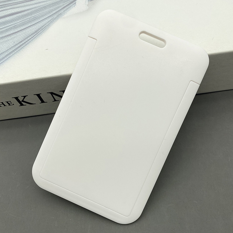 Plastic Kaart Cover Sleeve Bag Id Badge Case Bank Credit Card Badge Holder Wallet Pouch School Student Kantoorbenodigdheden: White