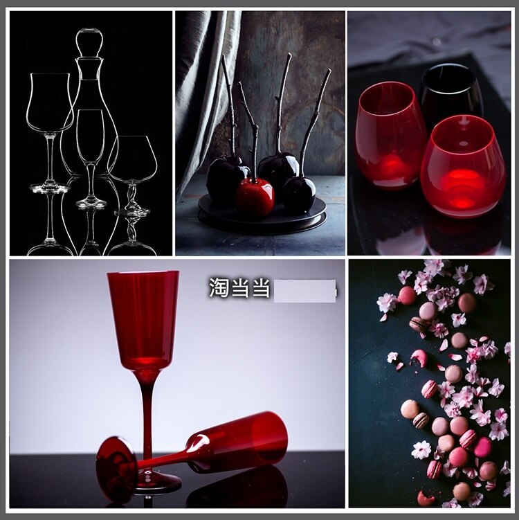 Lead-free glass red 600MLO no leg wine cup 220ML/300ML wine cup 450ml short leg cup