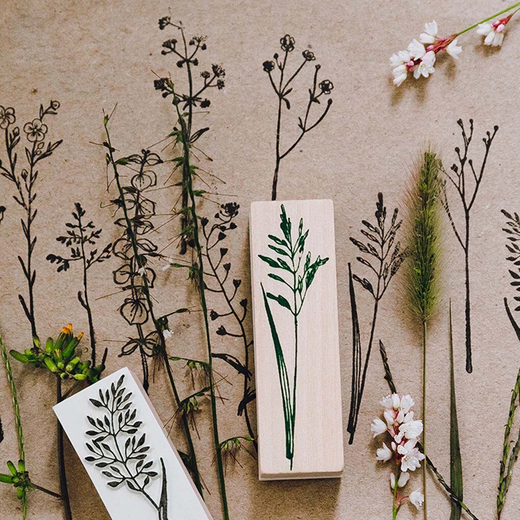 Bladeren Bos Planten Dagelijkse Planner Stempel Scrapbooking Diy Foto Maken Briefpapier Ambachten Houten Rubber Stempel