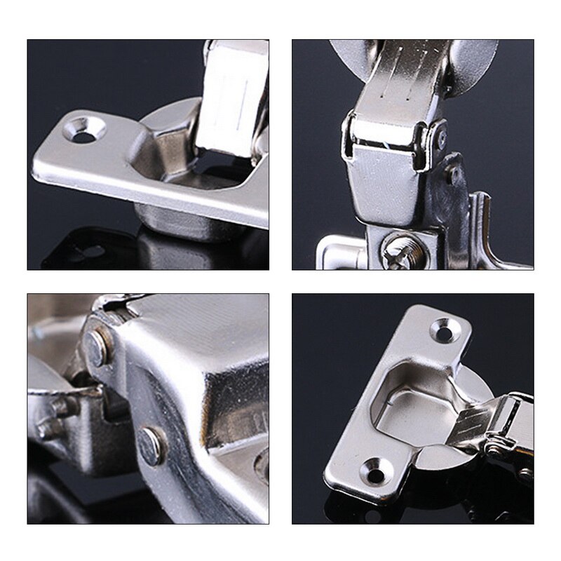 Stainless Steel Cabinet Hinge Door Hydraulic Hinges Damper Buffer Soft Close For Cabinet Cupboard Furniture Hardware Accessories