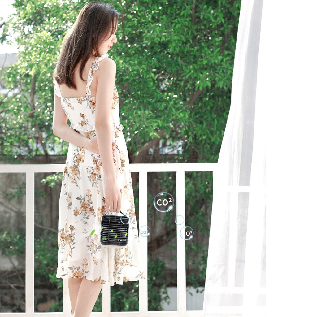 Mini USB Portable Air Conditioner Fan Digital Conditioning Purifier Light Desktop Air Cooler Cooling Fan For Bedroom Home Office