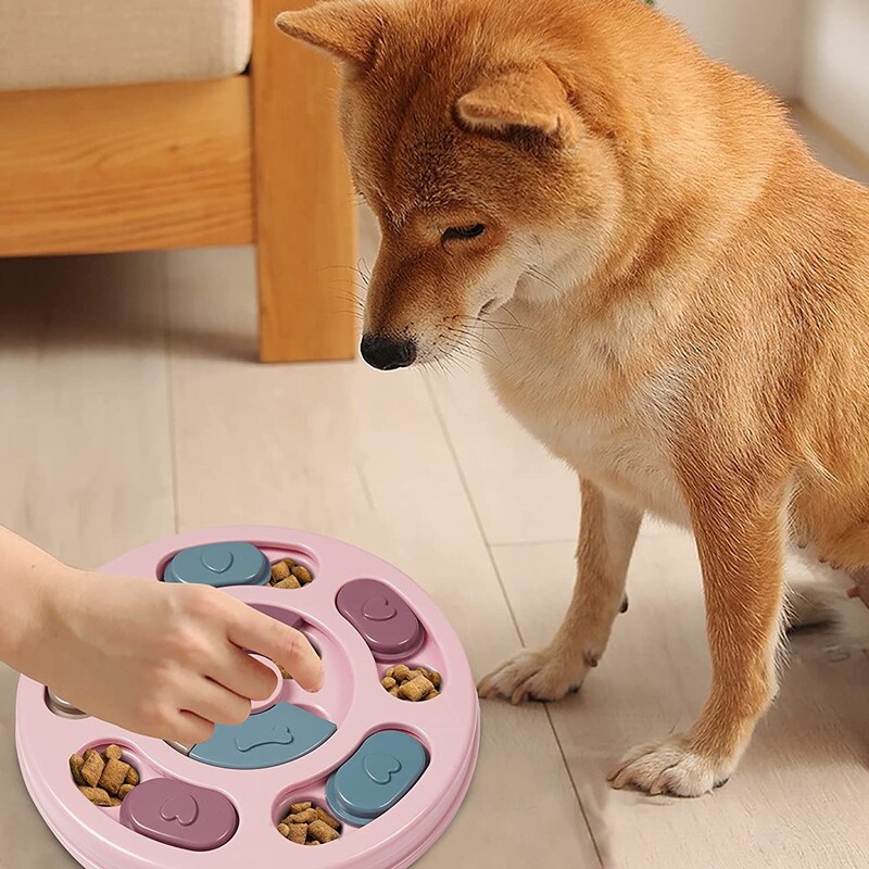 Dog Puzzle Toys Puppy Puzzles Interactive Dog Toys for IQ Games &amp; Mental Enrichment Slow Food Bowl Dog Training Feeding