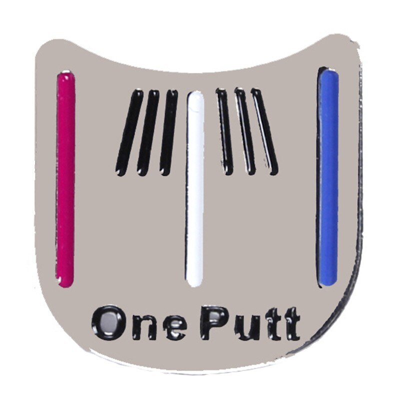 One Putt Golf Putting Alignment Aiming Tool Ball Marker With Clip Hat Magnetic N7B4