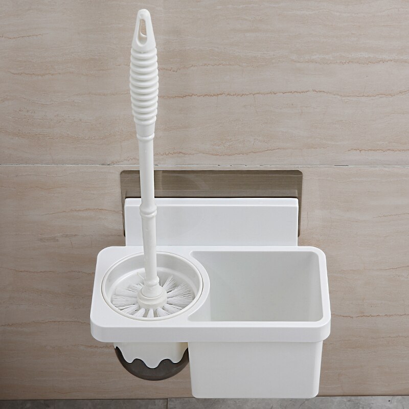 Suction Wall Mounted WC Brush with Storage Holder Toilet Brush Toilet Set Cleaning Brush Antique Toilet Bathroom Accessori