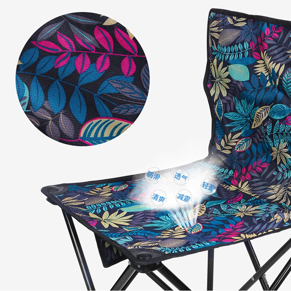 Ultralette udendørs stol bærbar klapstol camping quad stole opbevaringstaske rejser strand vandreture fiskeredskab stol skammel sml