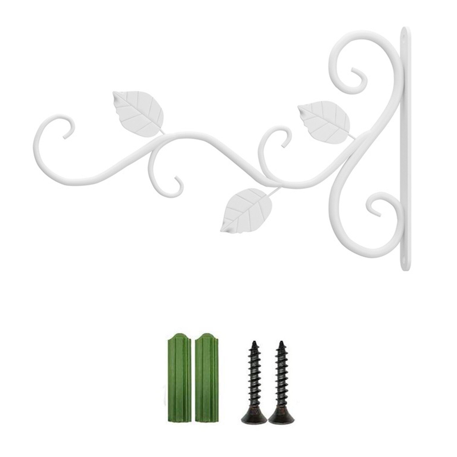 1PCS Hanging Plants Bracket Wall Hanging Flower Pot Support Bracket Hook Iron Hanger Plants Holder Balcony Home Decoration: C