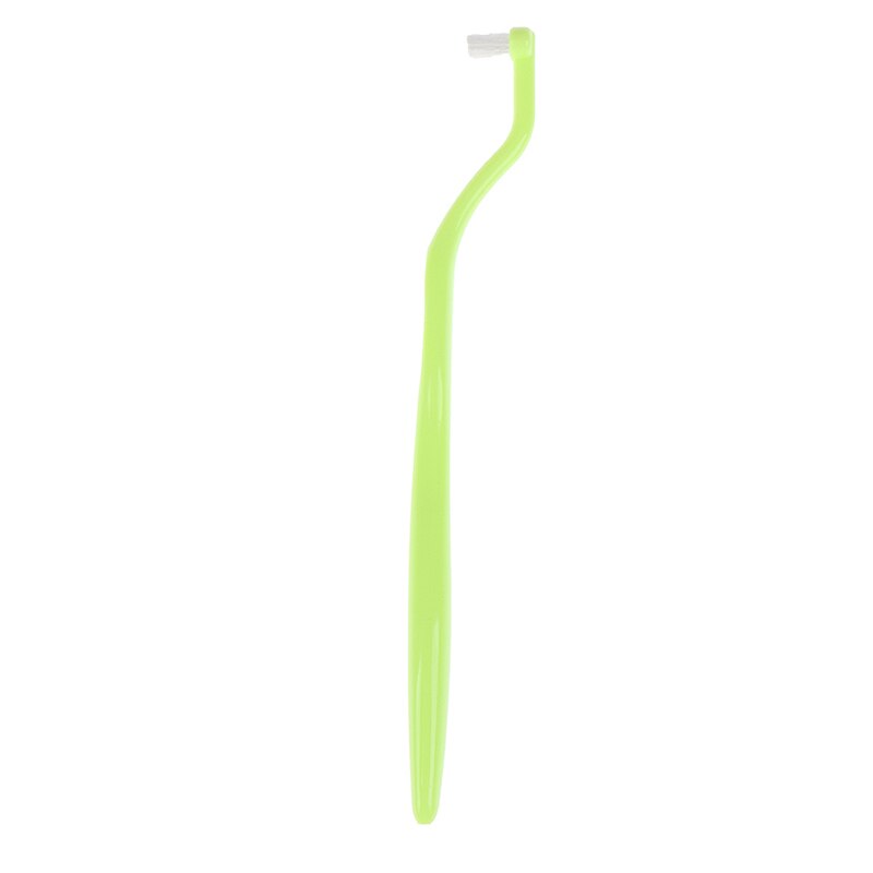 1Pcs Orthodontische Tandenborstel Wees En Platte Kop Zachte Haar Correctie Schone Tanden Kloof Floss Mondhygiëne Tanden Braces: YL