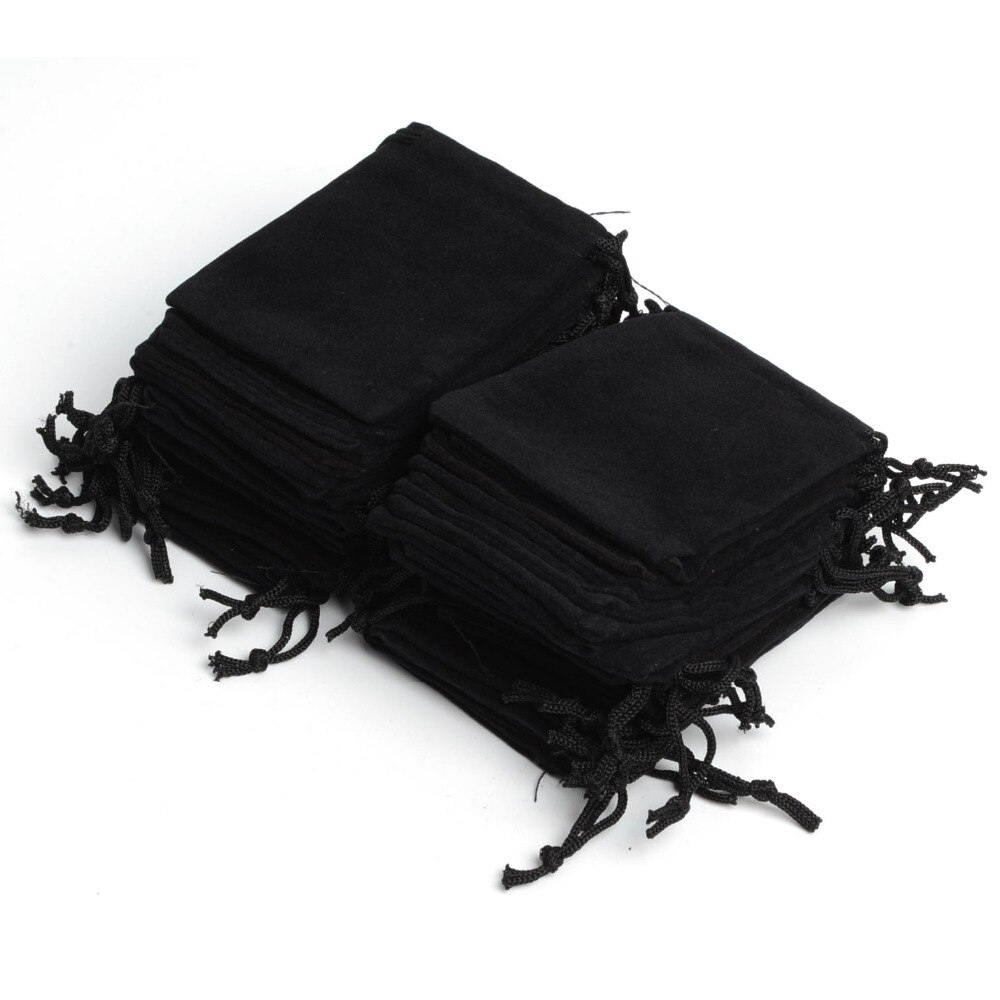 50Pcs Velvet Drawstring Pouch Bag/Jewelry Bag 7x9cm 2.75x3.54&quot;,Annual Party Year Christmas Wedding Bag pochette cadeau