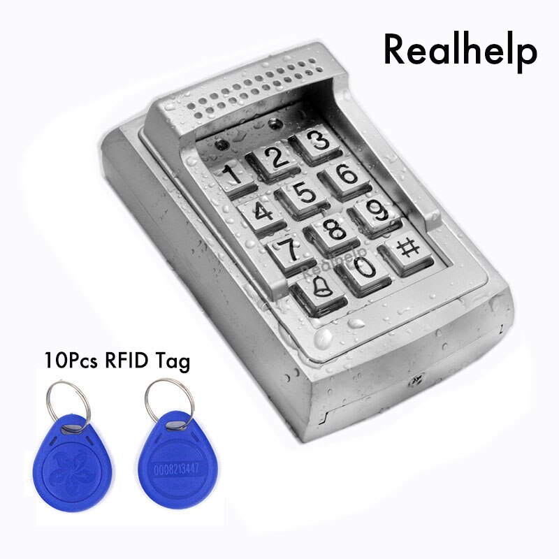 Metal Case Rfid-lezer Deurslot Toegang Standalone Keypad Systeem 1000 Gebruikers Contactloze Smart Card Toegang Ingebouwde Zoemer