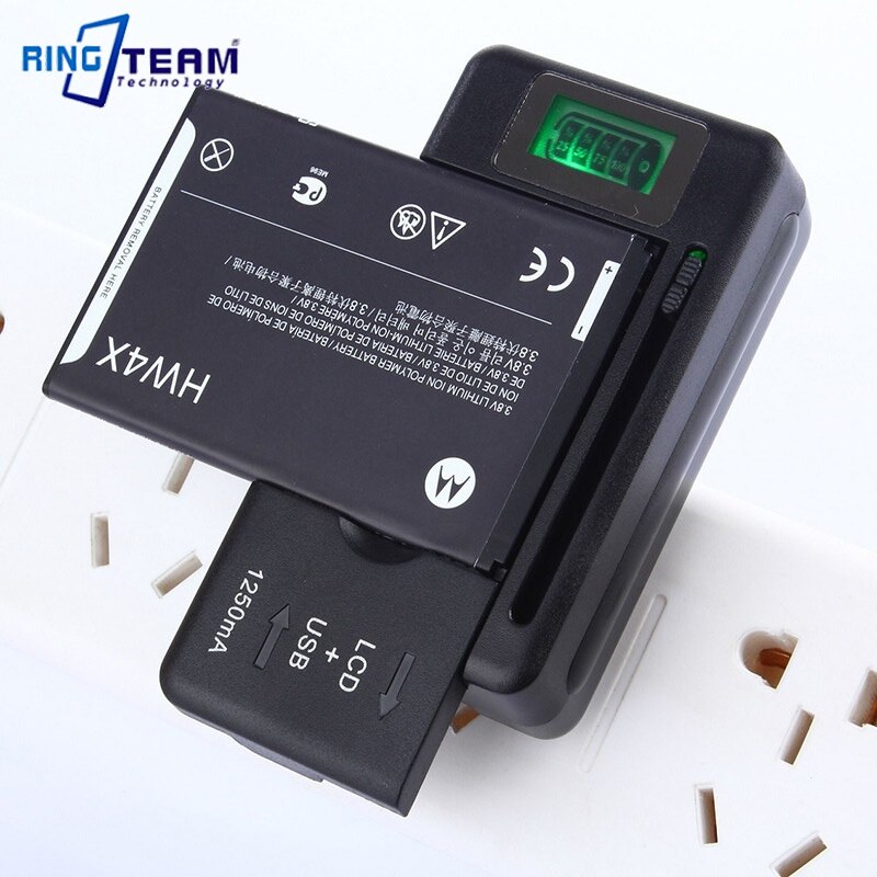 Mobile Battery Charger Universal LCD Indicator Screen USB-Port Cell Phone Chargers Battery Charging EU US UK PLUG