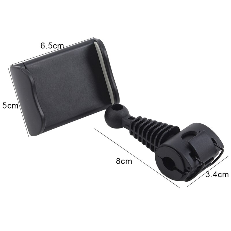 Auto telefoonhouder auto achterkussen live muziek instrument accessoires selfie stick statief geluidskaart telefoonhouder: A