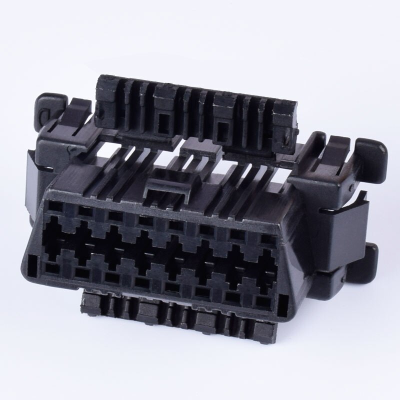 Auto Obd Diagnose Stekker Met Kabel Vrouwelijke Voeding Test OBD2 16Pin Vrouwelijke Connector Voor Toyota Kia Vw: for honda black