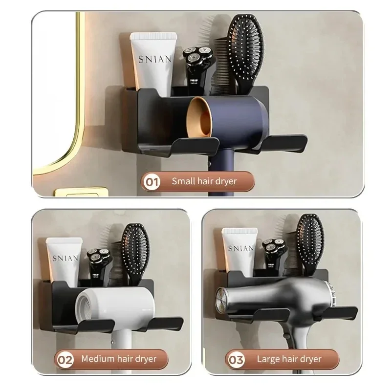 Föhn Houder Wanddroger Cradle Stijltang Stand Haardroger Organizer Box Toiletblazer Houder Plank Badkamer Accessoires