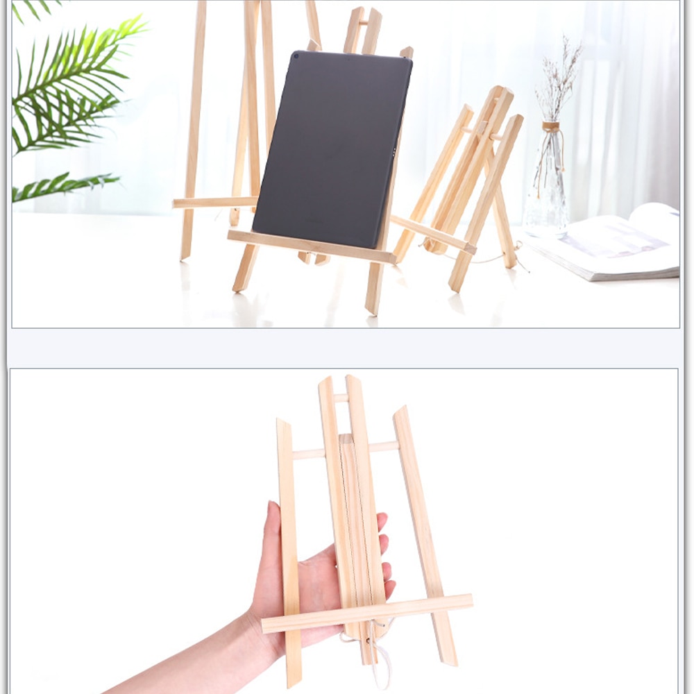 Verstelbare Mini Houten Kunst Ezel Stand Draagbare Hoek Tafelblad Schildersezel Display Stand Art Supplies Voor Studenten Volwassenen
