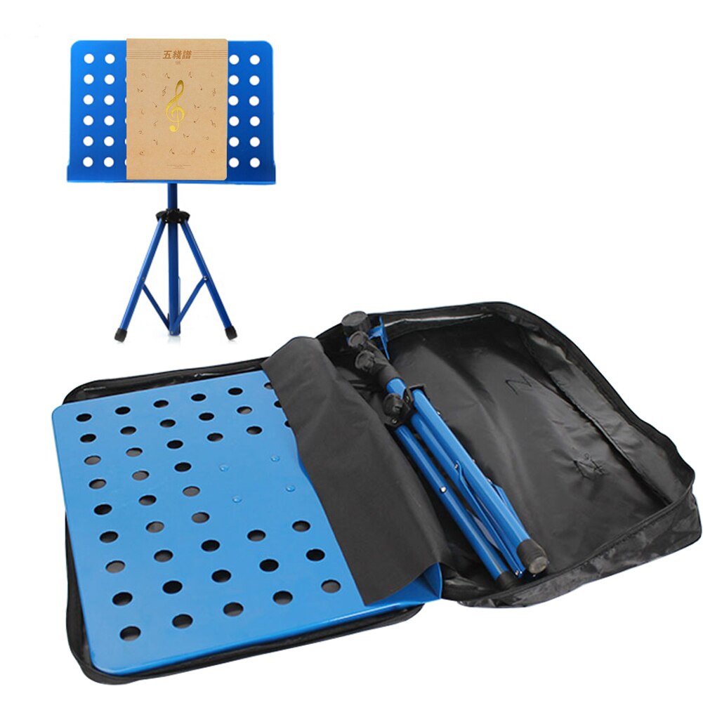 Waterproof Large Capacity Double Zipper Carrying Case Guitar Parts Music Stand Bag Nylon Foldable Adjustable Shoulder Portable