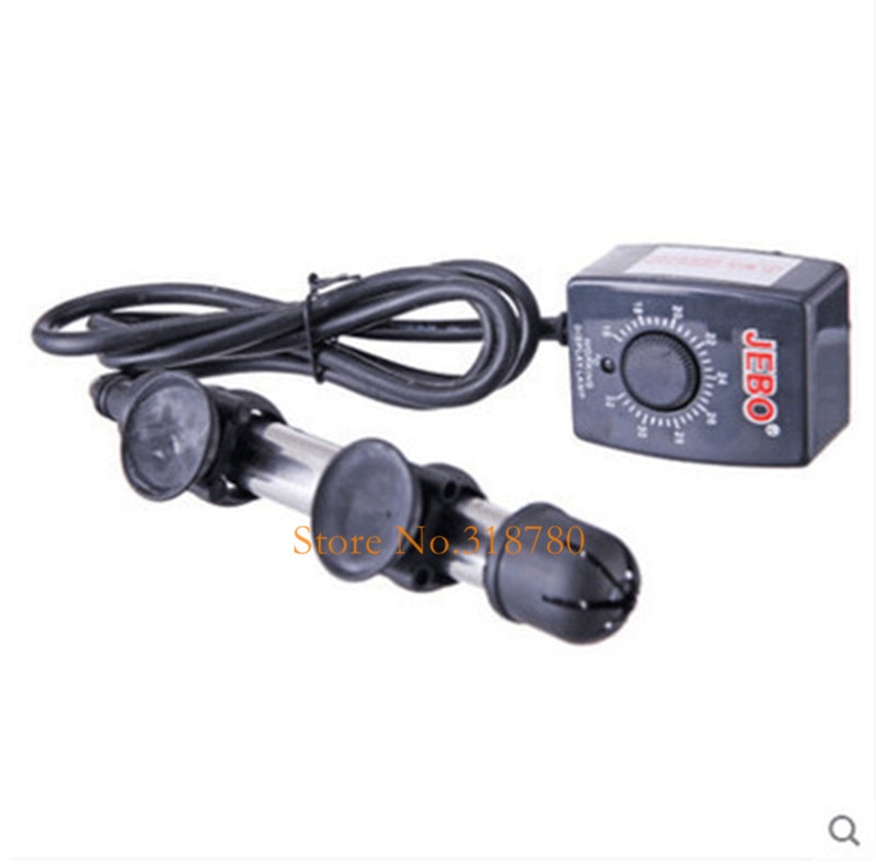 JEBO-calentador de agua sumergible de acero inoxidable para acuario, termostato ajustable automático para tanque de peces, 300W, 200W, 100W