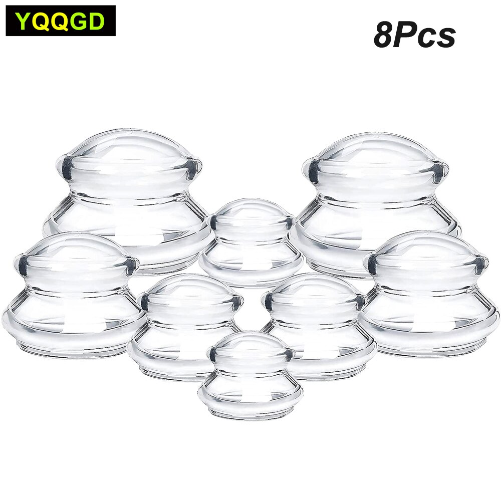 8 Stks/set Massage Cupping Therapie Sets, Professioneel Chinese Massage Cups Gereedschap, Silicone Cup Voor Gewrichtspijn Opluchting, massage Body