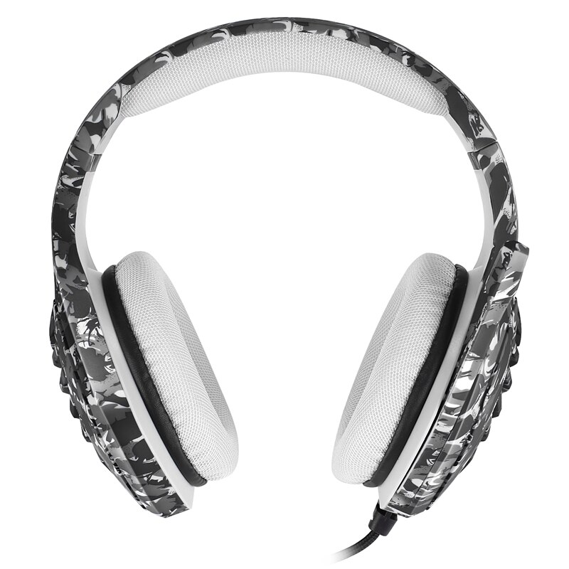 Camouflage Wired Gaming Headphone Deep Bass Headset Computer Gamer Earphone with Mic for PC Computer Phone Laptop