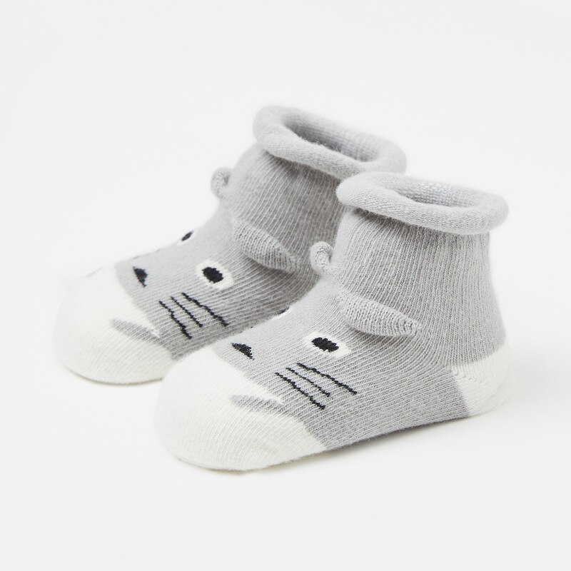 Anti Slip Baby Socks Kids Cute Stereo Animal Cartoon Loose Toddle Boys Girls Socks Children Clothing Accessories: Totoro / M(1-3Y)
