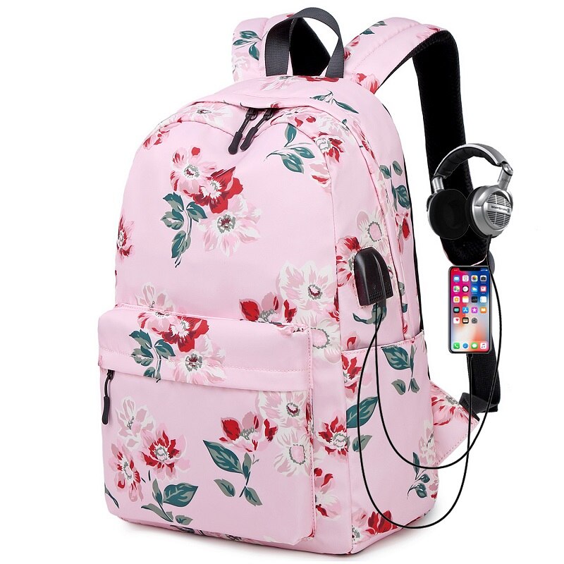 Fengdong Kinderen School Rugzak Kind Bloem Schooltassen Voor Meisjes Waterdichte Nylon Bloemen Rugzak Kids Book Zak Meisje