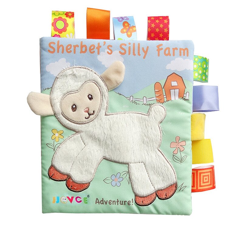 Baby Zachte Doek Boeken Pasgeboren Baby Speelgoed Vroeg Leren Scheuren Educatief Kids Doek Boeken Leuke Zuigeling Stof Boek Ratteles Speelgoed: TA262P-1