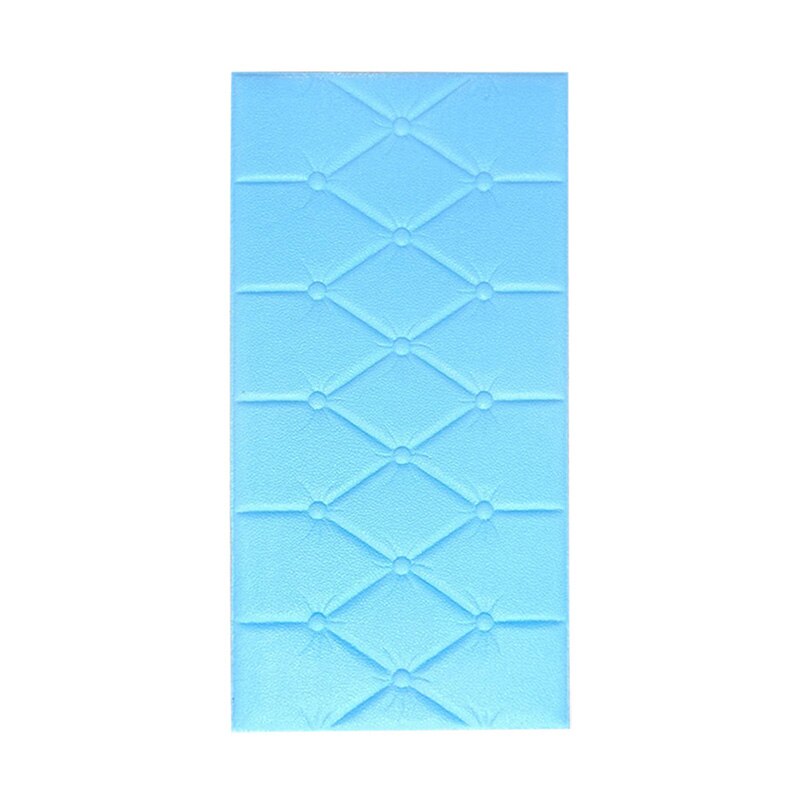 3D Wall Panels Peel and Stick WallpaperLiving Room TV Background Wall Decoration Peel and Stick Panels Adhesive Foam Wall Paper: light blue