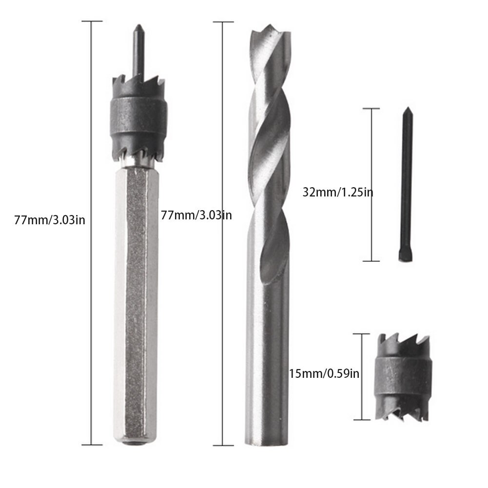Spot Weld Drill Bits Remover Metal Sheet Hole Punch Set Stainless Metal Industrial Welding Drilling Tool Fittings 9PCS