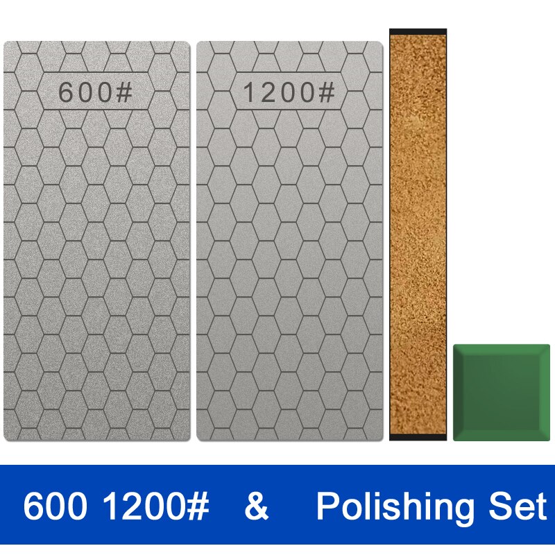 Diamond Sharpening Stone Knife Sharpener 400 600 1000 1200# fixed knife sharpener Diamond Sharpening Fine grinding in Polishing: Diamond Set B