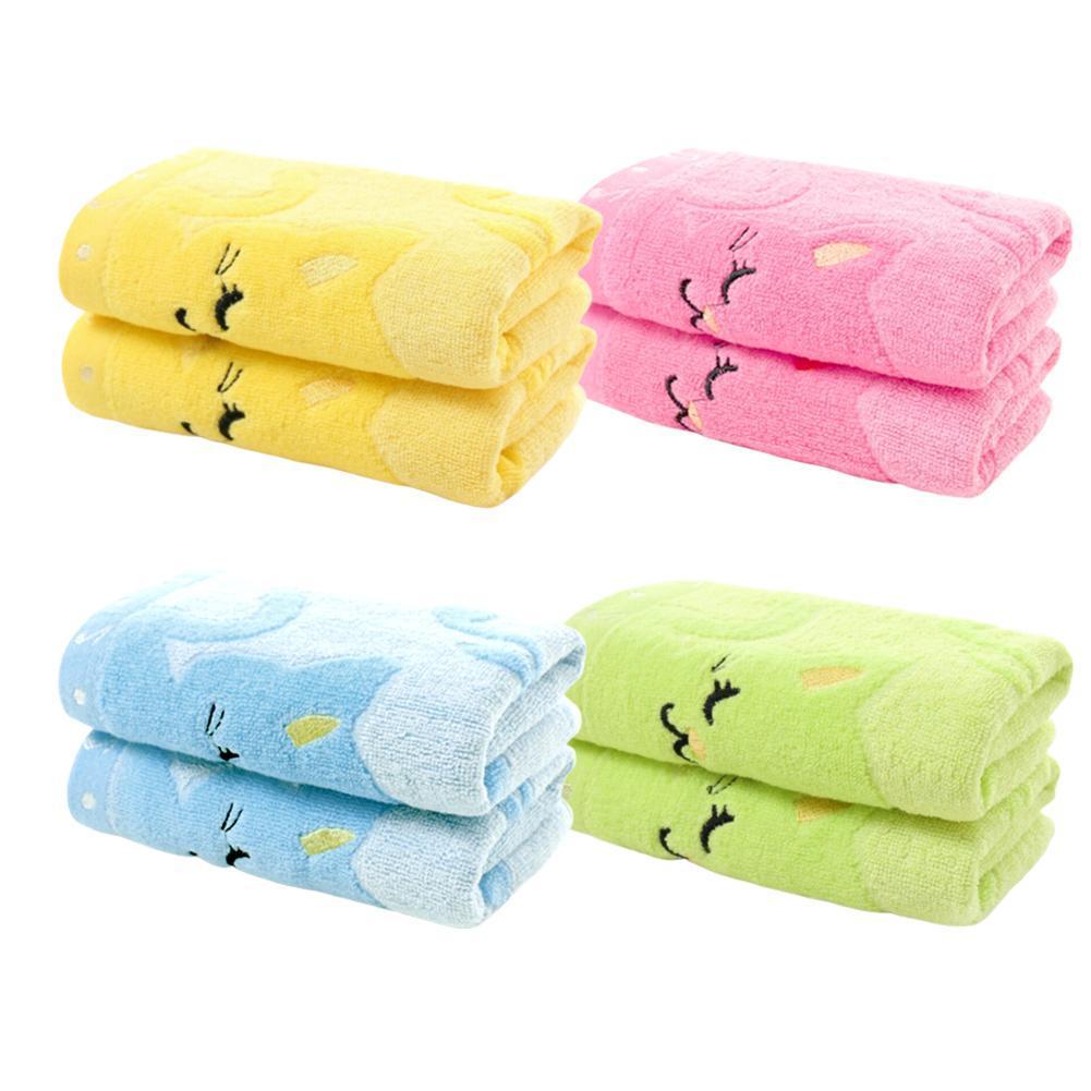 1pcs Baby Towel Pure Cotton Bamboo Fibre Bath Towel Super Accessories Bath Cartoon Absorbent Baby Towel Face Baby C0I4
