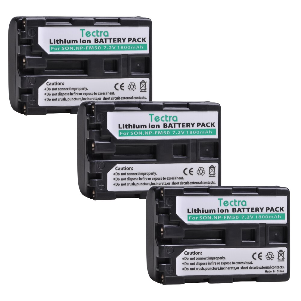 2X1800Mah NP-FM50 NPFM50 Np FM50 FM50h Li-Ion Batterij Voor Sony NP-FM51 NP-FM30 NP-FM55H DCR-PC101 A100 Serie DSLR-A100: only 3pc battery