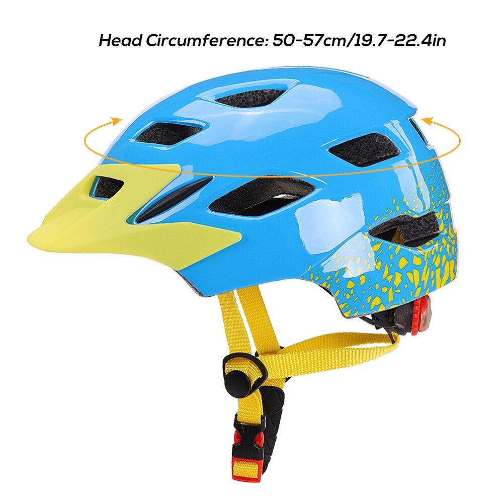 Cascos ultraligeros para bicicleta para niños, casco deportivo ligero para ciclismo, patinaje, con luz de seguridad, novedad de