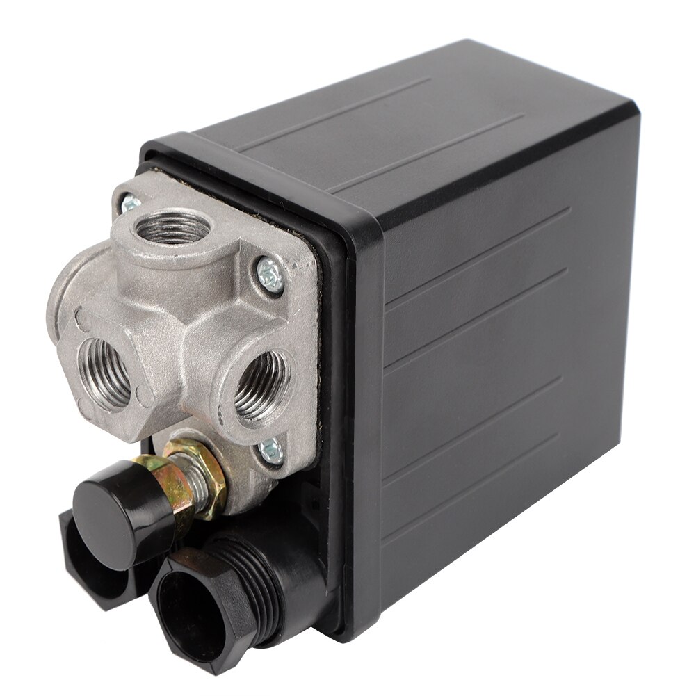 AC 220V Air Valve Four-Way Valve Pressure Regulator Mechanical Accessory Pneumatic Tools for Air Compressor