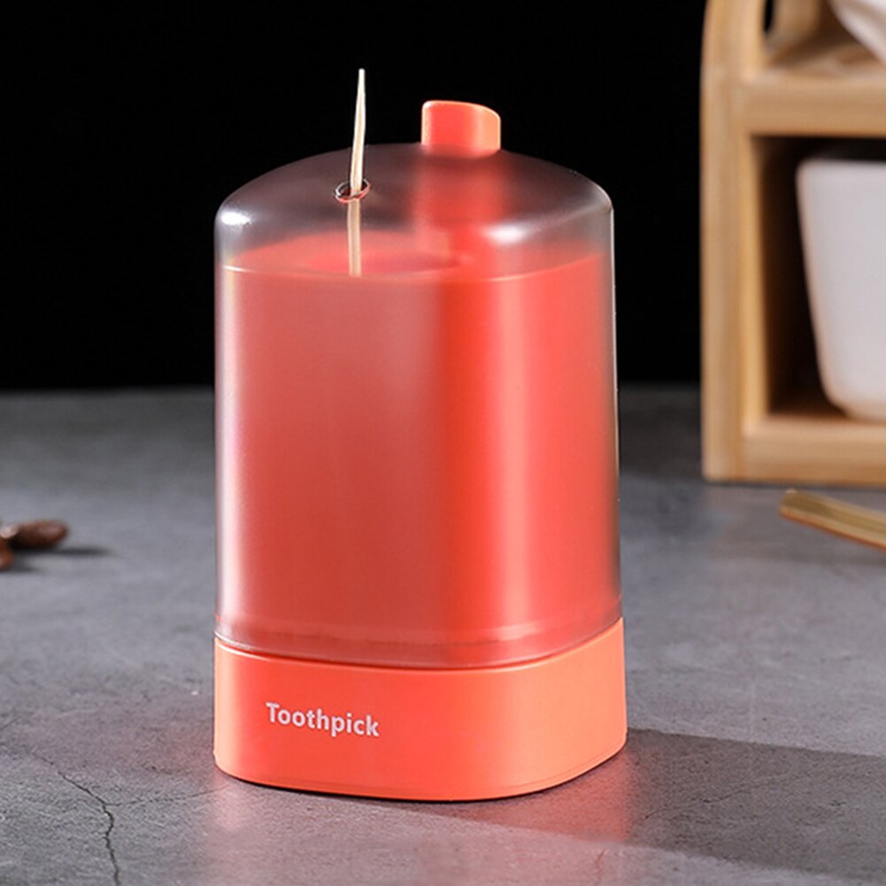 Self Toothpick Box Portable Toothpick Holder Container Restaurant Kitchen Toothpicks Dispenser Home Items9.5x5.5cm: D