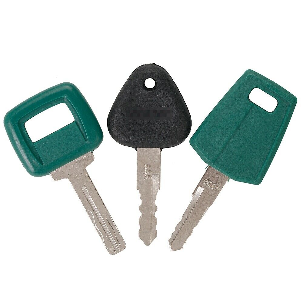 3Pcs Keys For Volvo 777 Heavy Equipment Key Ignition Key Wheel Loader Easy to Use Practical BU1876